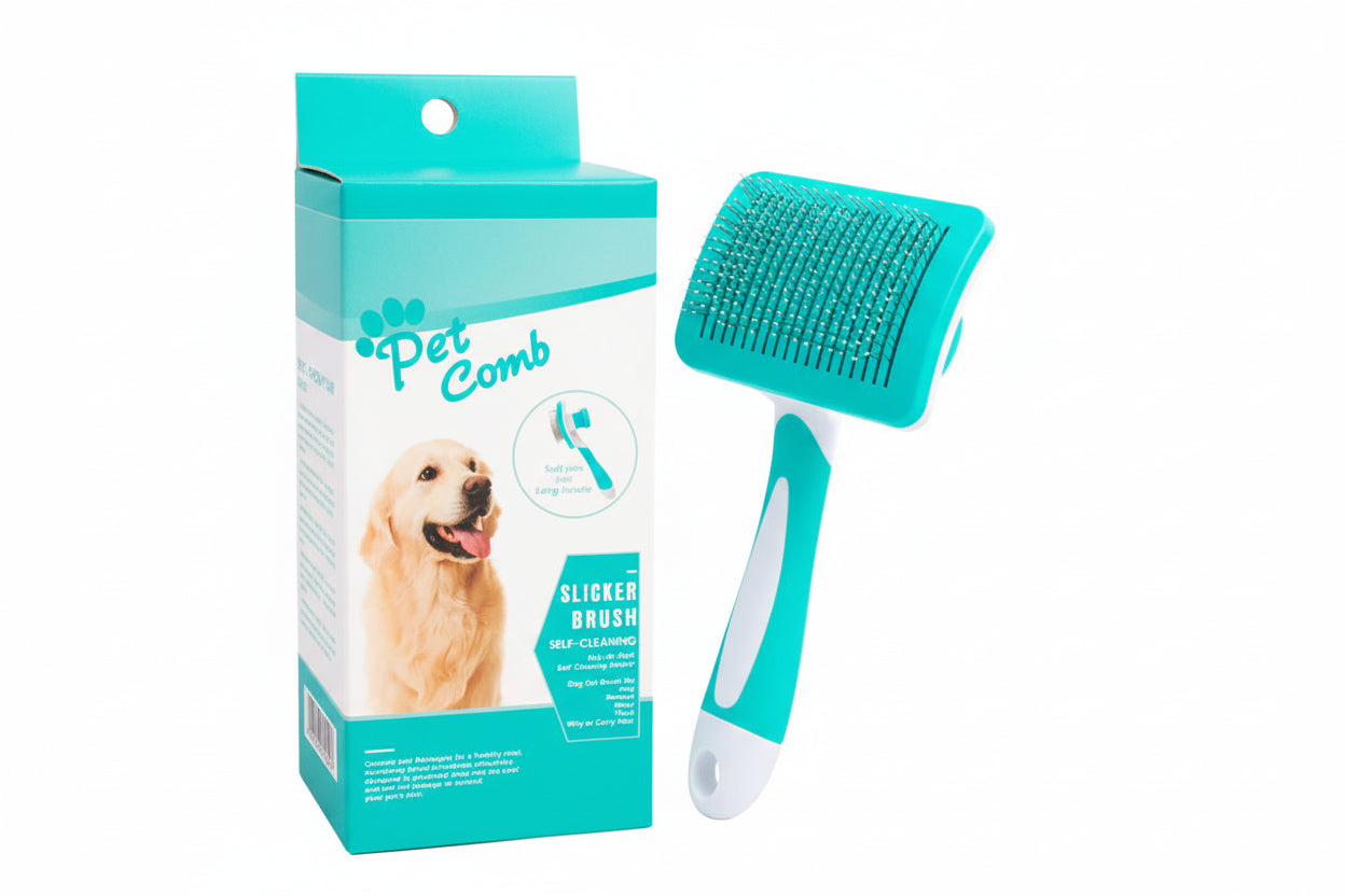 Furlyx™ Self-Cleaning Pet Brush for Dogs & Cats